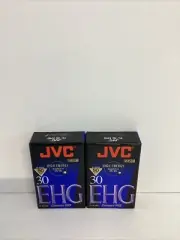 JVC VHS-C High Energy Magnetite Camcorder Video EHG Tape NEW 2 Pack