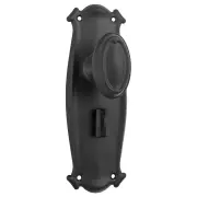Bungalow Privacy Knob Set, Matte Black