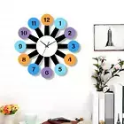 Colorful Wall Clock Decorative Clock Lightweight Minimalist Wall Decoration for