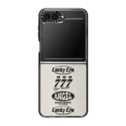Galaxy Z Flip5 Impact Case Angel Baby! Black - Android Resize