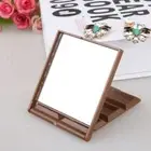 Square Portable Mirror Decorative Make Up Mirror Chocolate Mirror Students