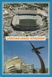 Scarce Auburn University Tigers Jordan Hare Stadium Vertical Postcard