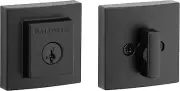 Baldwin Spyglass Square Single Cylinder SmartKey Deadbolt Matte Black Door Lock