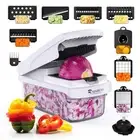Vegetable Chopper - Mandoline Slicer, Onion Veggie Food Chopper with Containe...