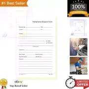 5-1/2" x 8-1/2" NCR Carbonless Maintenance Request Forms 2 Part, 100 Sets