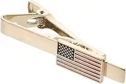 [TINEASUR] Men's Wedding Tie Clip American Flag Tie Clip Set Unique Design Business