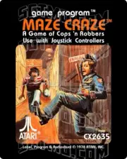 Atari 2600 Replacement Label - Maze Craze