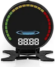 2.8 Inch P15 OBD2 OBD Digital Speed HUD Head Up Display Speedometer Turbo Boost Pressure Over Speed Alarm