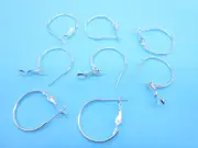 100-200PCS DIY Making 20MM Jewelry Findings Silver Circle Hoop Earrings Hook