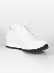 White Leather Jimi Running Trainers