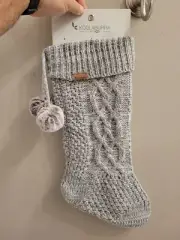 Koolaburra by UGG STOCKING CARLA GRAY Cable Knit Stocking / NWT- CHRISTMAS UGG