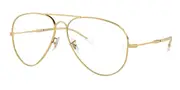 Ray-Ban RB3825 Old Aviator 001/GG Men's Glasses Gold Size 62 - Private Health Rebate - Blue Light Block Available