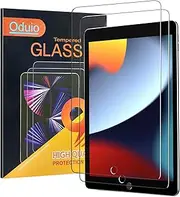 Screen Protector for iPad 9th / 8th / 7th Generation - [Face ID] Compatible Apple Pencil HD Tempered Glass Screen Film Guard for iPad 10.2 inch (2 Pack)