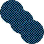 3 Pcs Non Slip Trivet for Hot Pots and Pans 15in Cotton Thread Weave Absorb Water Hot Pads for Crock Pot Home Accessories Blue-Black Checkerboard