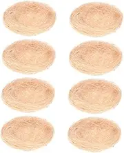 JOINPAYA 8pcs Decorative Bird Nest Natural Material Decor Unique Hideout for Birds for Indoor Outdoor Use Fill with Candies