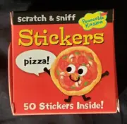 Peaceable Kingdom Scratch & Sniff Stickers - 50 Sticker Roll - Pizza