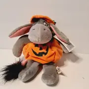 Eeyore Pumpkin Beanbag Plush Walt Disney World Bean Bag with tag