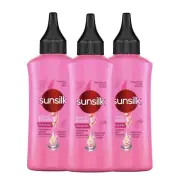 3x Hair SUNSILK LEAVE ON Treatment by Keratin Yoghurt Moisturizer Repair 40ml