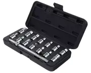 Sunex 15pc 3/8" drive Specialty Drain Plug Socket Key Set w/ T-Handle #8846