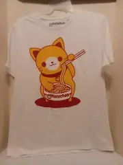 Maruchan Ramen Cup Of Noodles T-shirt Cat With Chopsticks Size XL