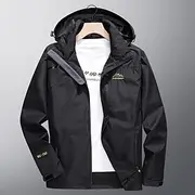 Men's Softshell Jacket Hiking Jacket Rain Jacket Outdoor Windproof Water Resistant Lightweight Windbreaker Jacket Traveling Black Army Green Blue Grey
