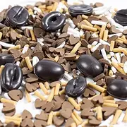 Polymer Clay Cocoa Bean Sprinkles for Fake Dessert Cake Decor, Decoden Phone Case, Slime Projects DIY, Scrapbooking, Resin Jewelry Making Pack of 20g