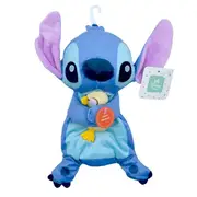 Disney Baby Stitch Comfort Blanket Stitch Blanky with Squeaker Toy Plush