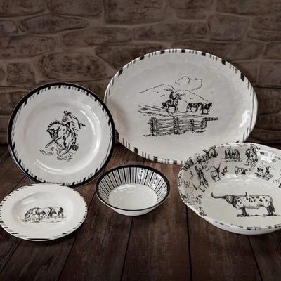 Paseo Road Ranch Life Melamine Dinnerware Set PK213814