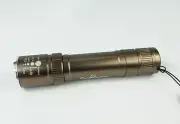 Mini 200 Lumens Super Bright 3 mode Torch Flashlight Focus adjustable in Bronze