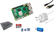 Raspberry Pi 5 4 GB Kit + Aluminium Case + Power Supply + Fan + 64GB MSD + HDMI