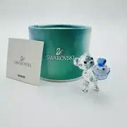 Swarovski Crystal Kris Bear Figurine Blue Cupcake #5051769 NEW IN BOX
