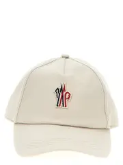 [Moncler Grenoble] Moncler Grenoble-Logo Cap Cappelli Beige-Donna OS Beige