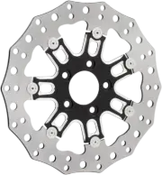 Arlen Ness 7-Valve Two-Piece Floating Front Rotor 11.8" Black 33-10301-202