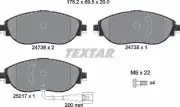 TEXTAR Front Brake Pad Set for Volkswagen VW PASSAT ALLTRACK (3G5, CB5), 05/15 -