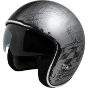 IXS 77 2.5 Jet Helmet, black-silver, Size XS for Men Black Silver