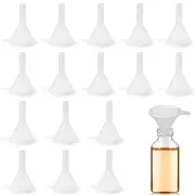 30 Pcs Small Clear Plastic Funnels for Lab Bottles Essential Oils Perfumes