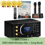 TJ Media TKR-370HK Home Karaoke Machine + DWS-6000 Wireless Mic+Remote+Song Book