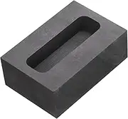 uxcell Gold Silver Graphite Ingot Mould Crucible for Casting Metal Aluminum Copper Brass Melting Refining, 1.77"x0.55"x0.39" (100g Gold/52g Silver)