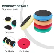 Auto Detailing Foam Sponge Pad Kit 5 Piece Set for Car Buffing and Waxing