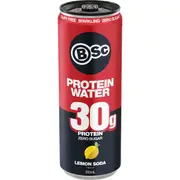 BSC Zero Sugar Protein Water Lemon Soda 355mL