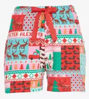 NEW PETER ALEXANDER CHRISTMAS PATCHWORK FAIRISLE PJ SHORTS XL RRP$59.95 XMAS
