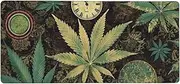 A Puff in Time Weed Marijuana Gaming Mouse Pad Large Extended Mouse Mat Non-Slip Desk Pad Desk Mat with Stitched Edge Keyboard Mousepad for Home Office Gaming Work