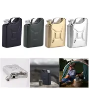 Alcohol Flask Stainless Steel Hip Flask Sake Cup Cylindrical Drinkware Mens Gift