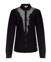 Diesel S-Sun-Plain Long-Sleeved Shirt S,XS,M Black