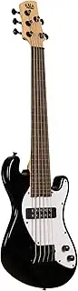 [Kala] UBASS-SB5-BK-FL Jet Black Ukulele Base Solid Body Series Okume Body, 5 Strings, Round Wound Strings Specifications, Fretless Specifications, Gig Bag Included