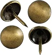decotacks Upholstery Nails Furniture tacks Upholstery Tacks Thumb Tack Push Pins 7/16 - 100 PCS/ Box [Antique Brass French Natural] DX0511AB