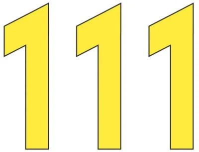 Fallout 111 or 101 - Back Patch Numbers 18 cm hats/ hoodies Halloween Cosplay