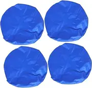 CLISPEED 4pcs Trailer Tire Cover Oxford Fabric Wheel Cover for Truck from Scratches