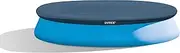INTEX 28022E Pool Cover: for 12ft Round Easy Set Pools – Includes Rope Tie – Drain Holes – 12in Overhang – Snug Fit