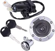 Motorbike Ignition Motorcycles Universal Ignition Switch Fuel Gas Cap Cover Seat Lock Key Set Ignition Switch